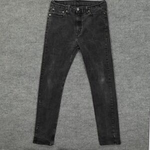 Levis 510 Jeans Mens 32x32 Black Slim Skinny Stretch Medium Wash Tag 36x34